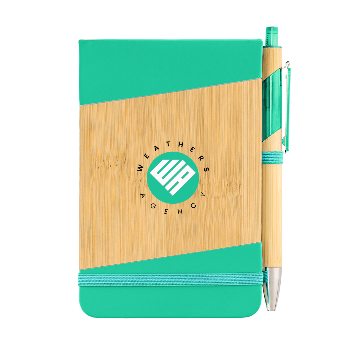 Bamboo Look Jotter & Pen 15