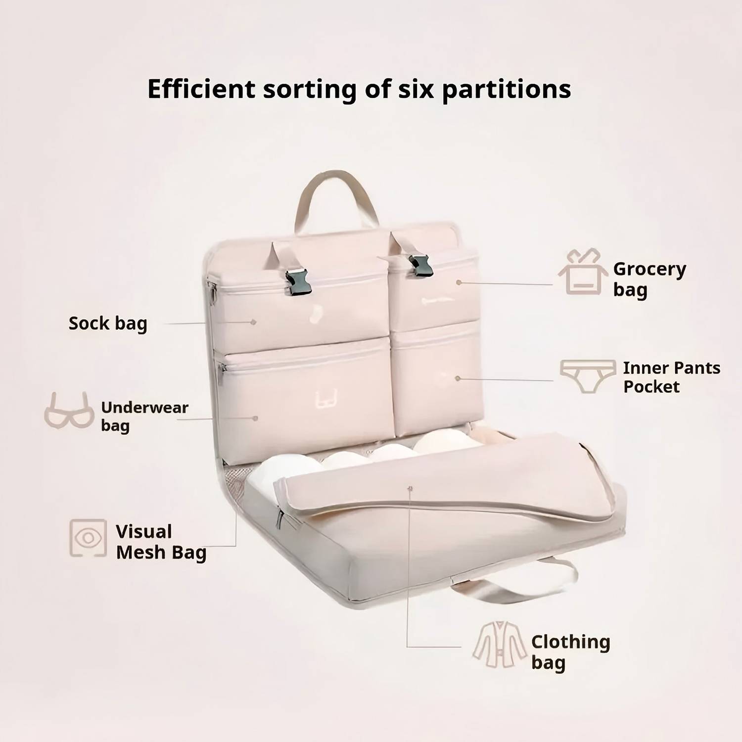Portable Travel Organizer for Clothes, Lingerie & Accessorie 10