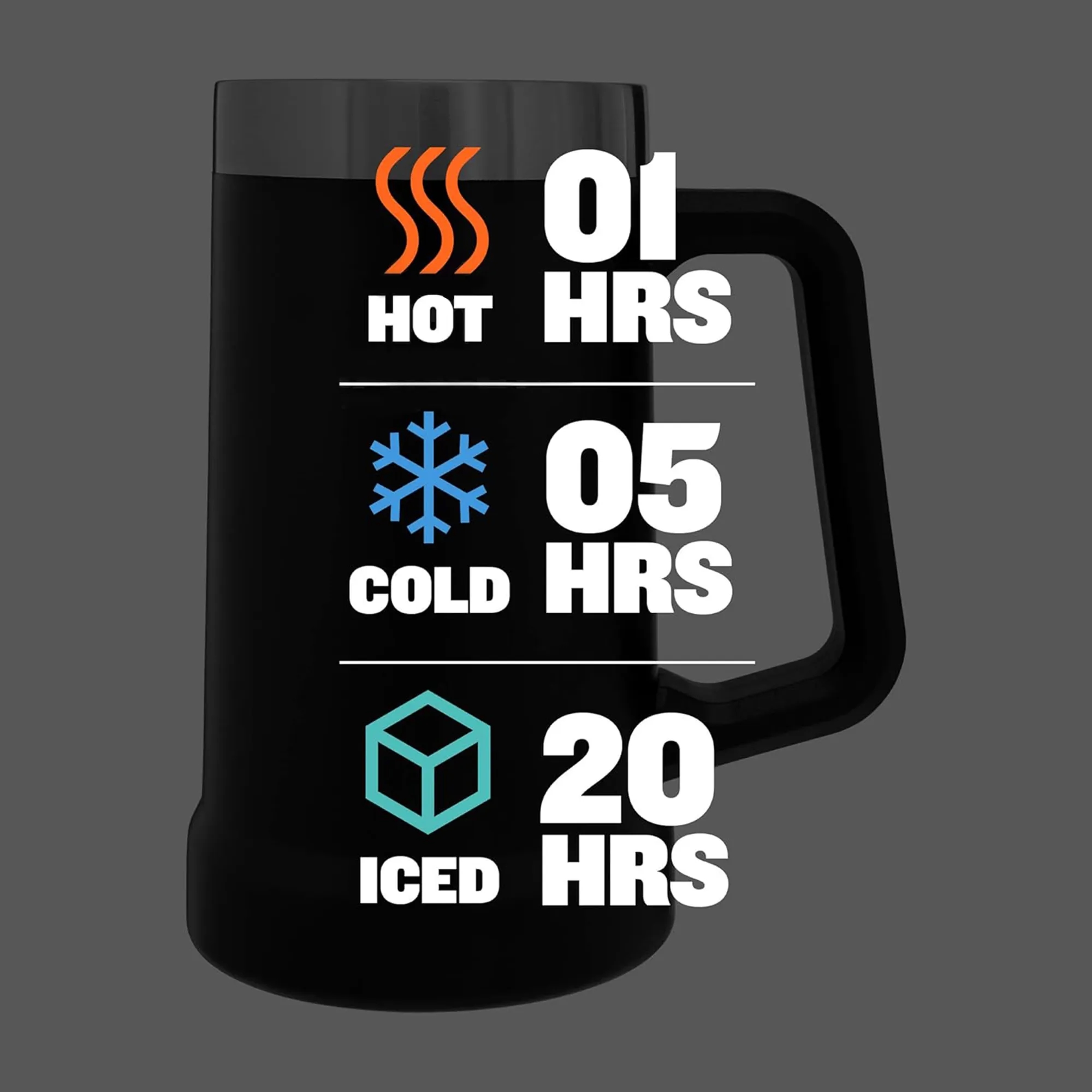 24 oz Stainless Steel Beer Mug 2