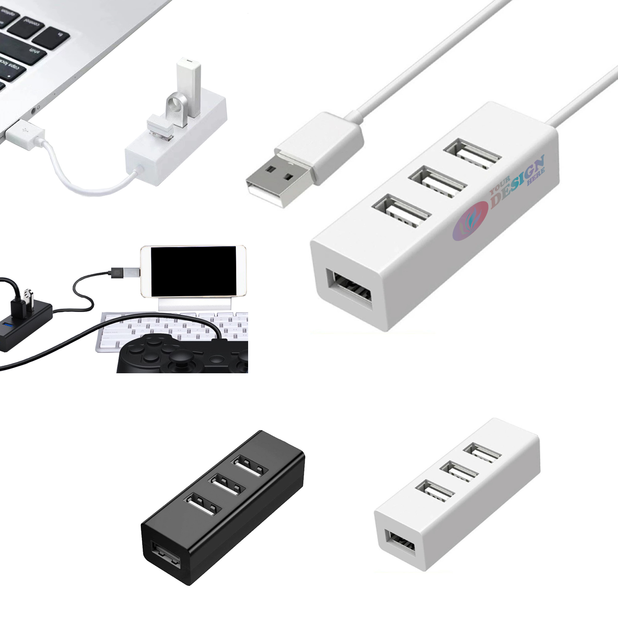 4 in 1 USB 2.0 Hub 2