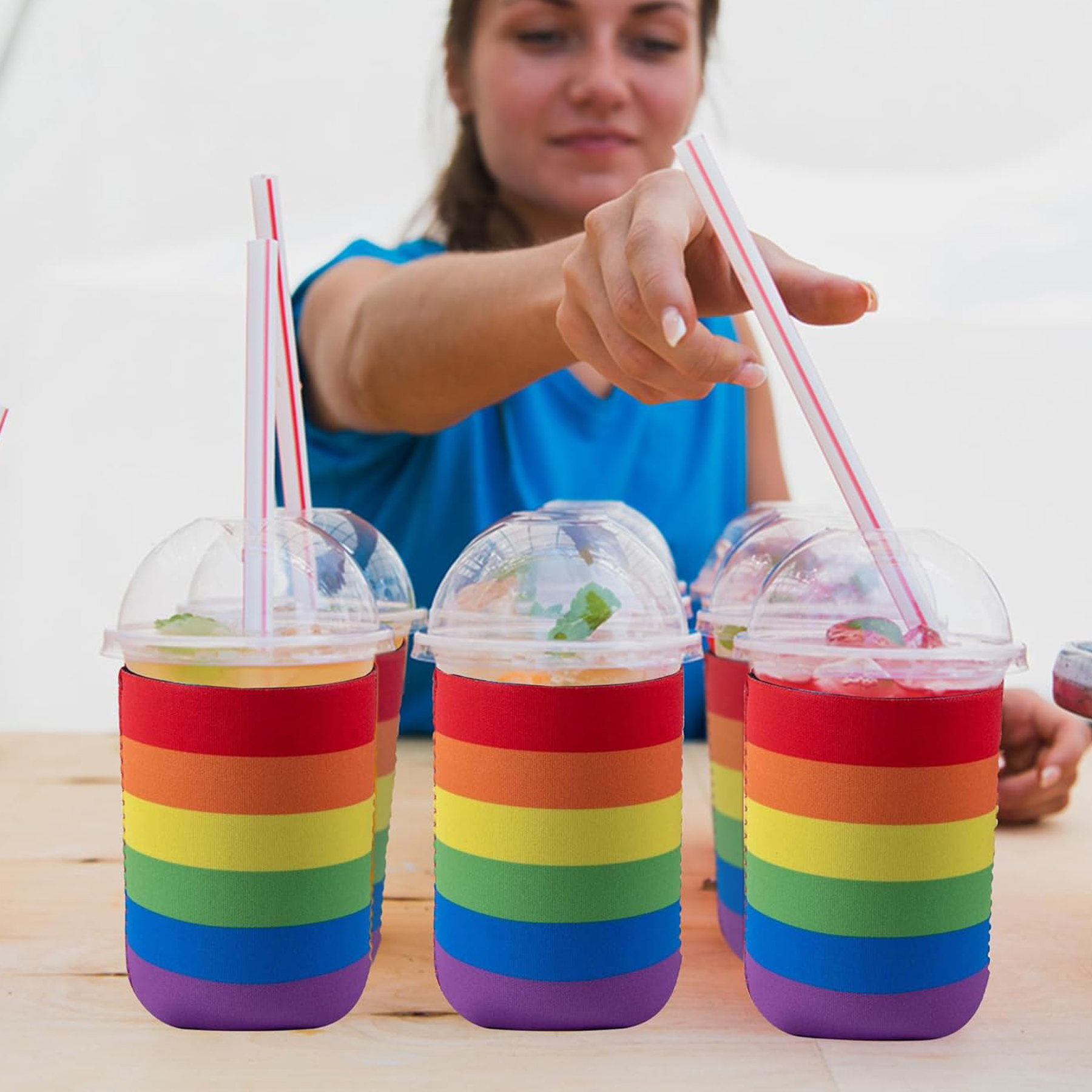 Pride Rainbow Can Cooler Sleeves 3