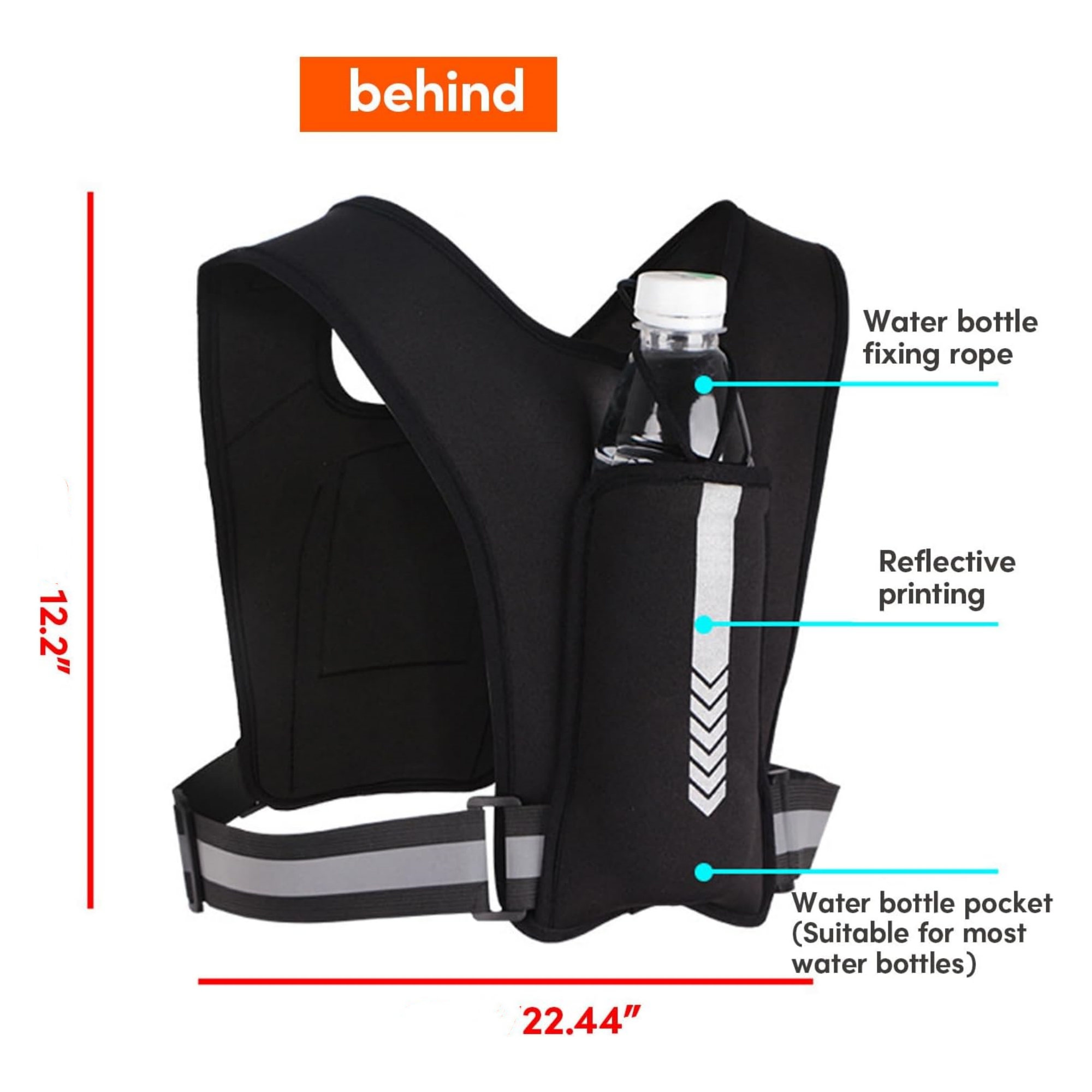 Adjustable Reflective Running Vest 6