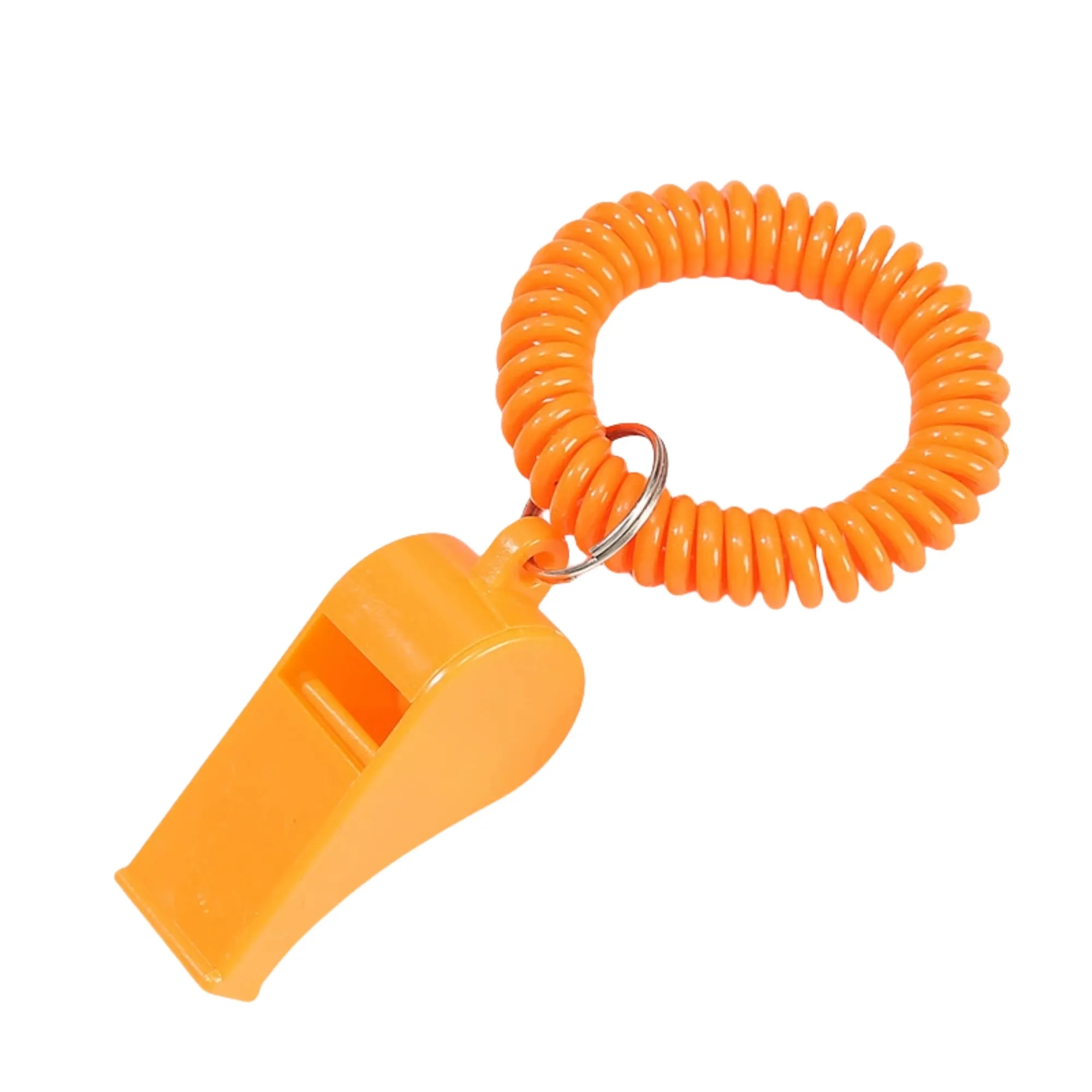 Spring Wrist Keychain With Whistle 7