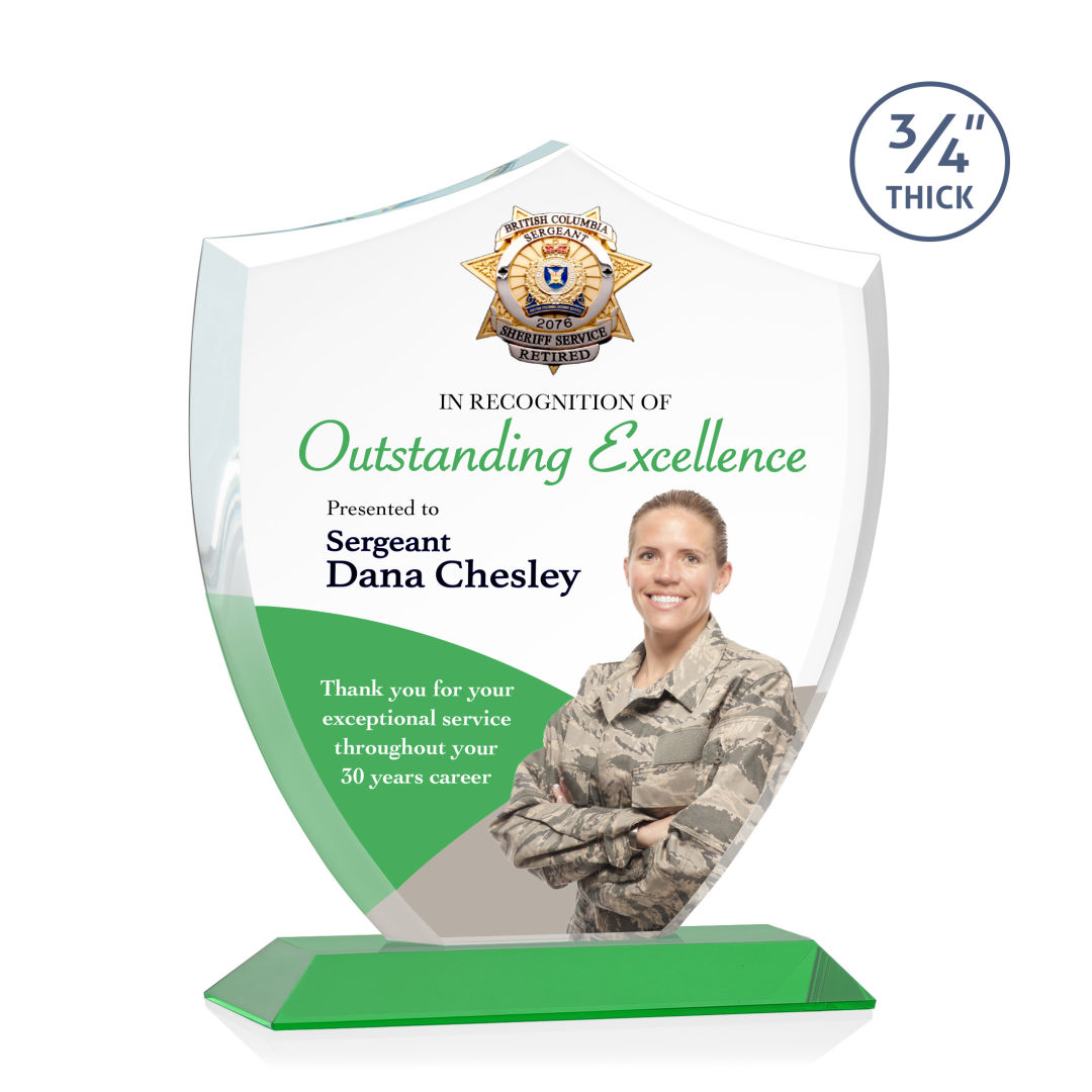 Scudo Shield VividPrint™ Award - Green 8