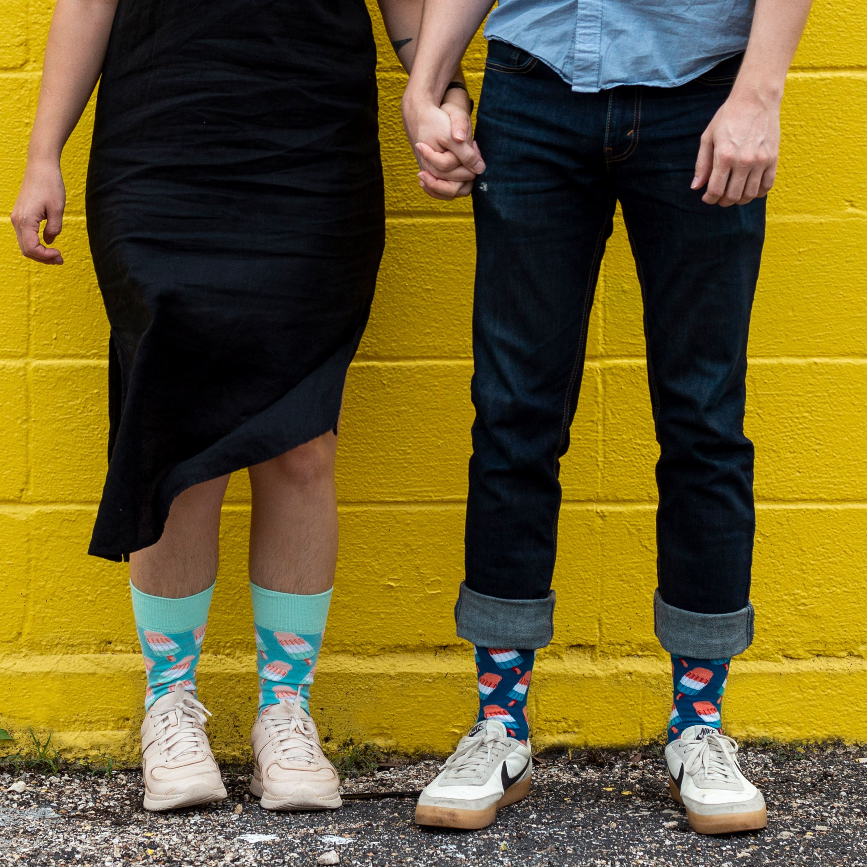 Patterned Engagement Socks - Commemorate Your Love with Unique Designs - American Made 1