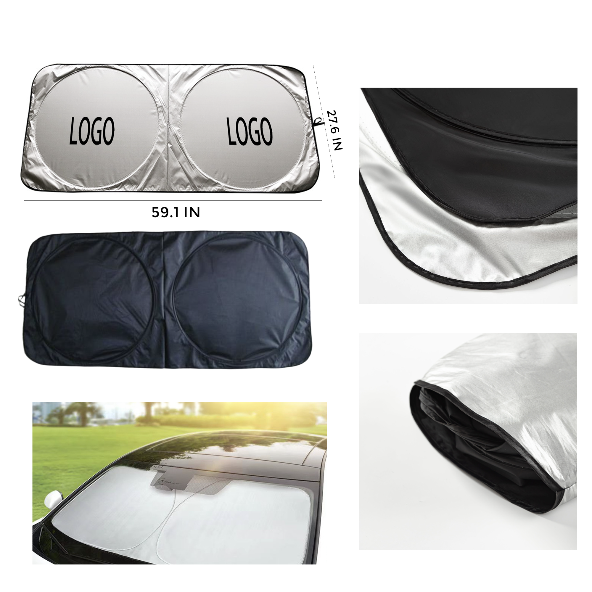 MOQ 10 PCS Protective Car Sun Visor 2