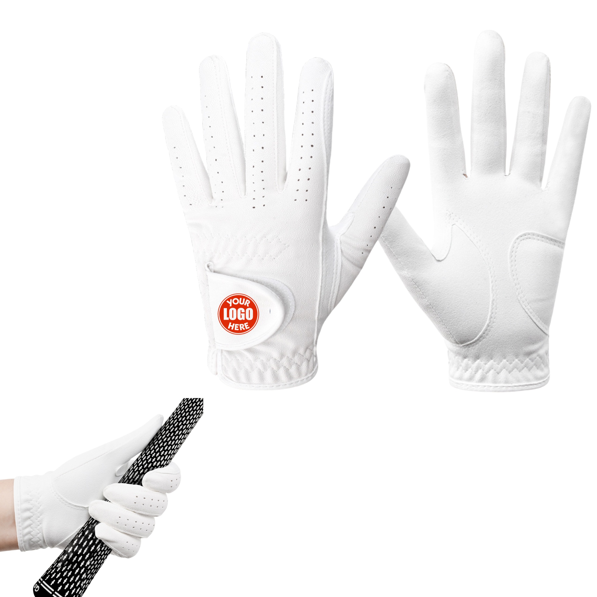 Synthetic Suede Golf Glove 2