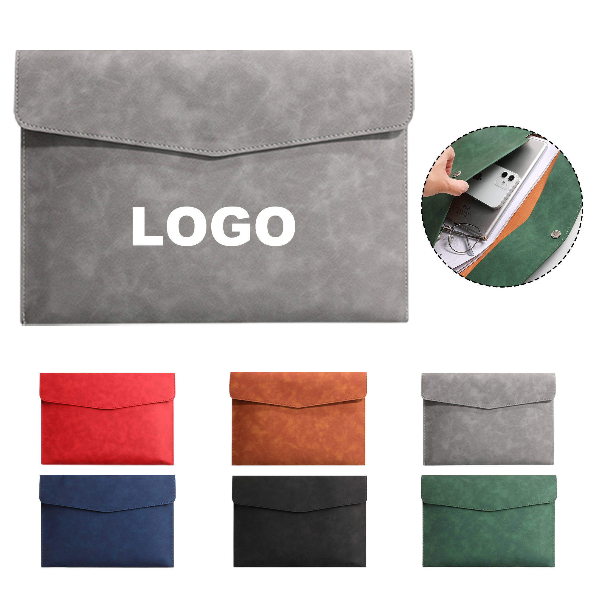 Waterproof PU Leather A4 File Folder 1