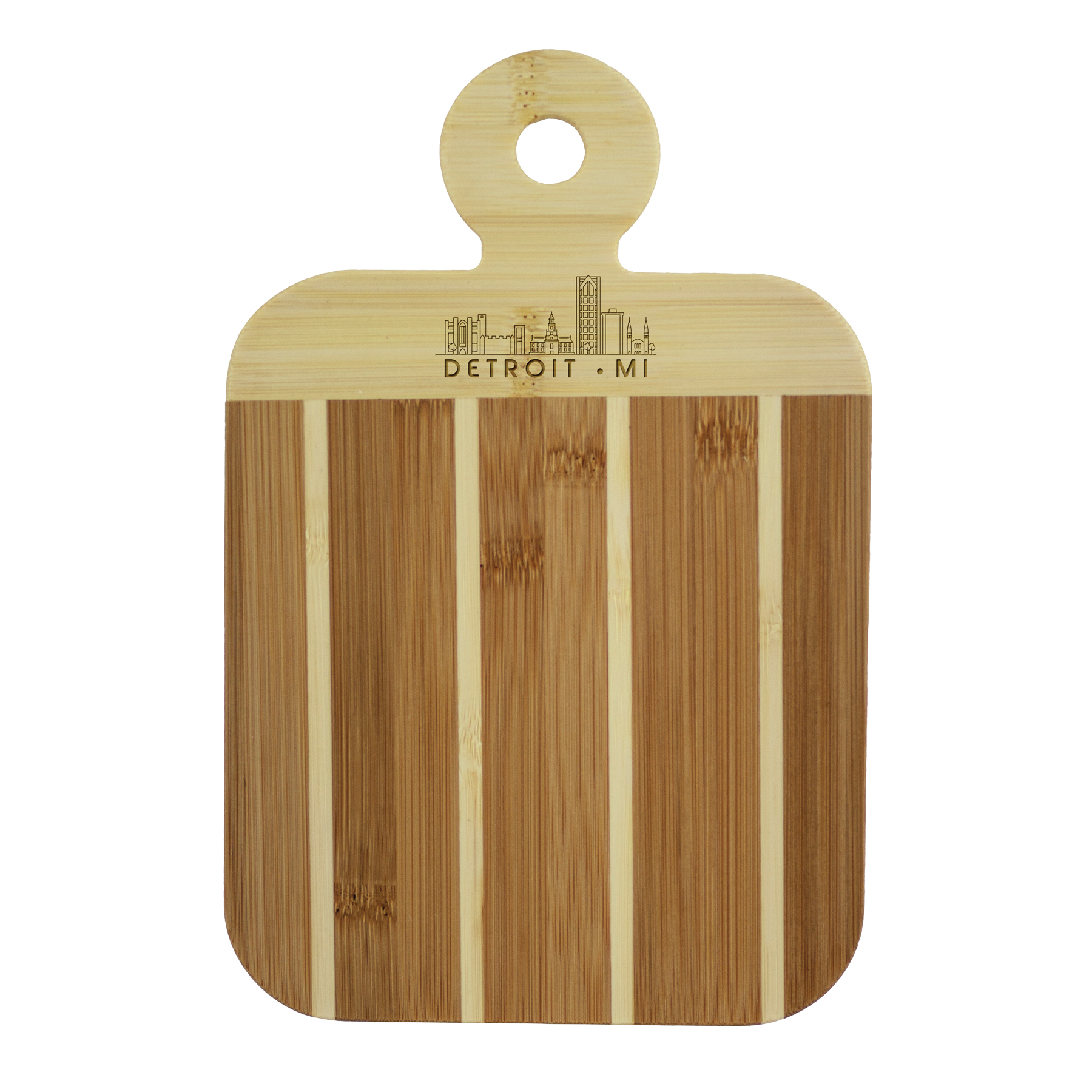 Striped Paddle City Skyline Board - Detroit 4