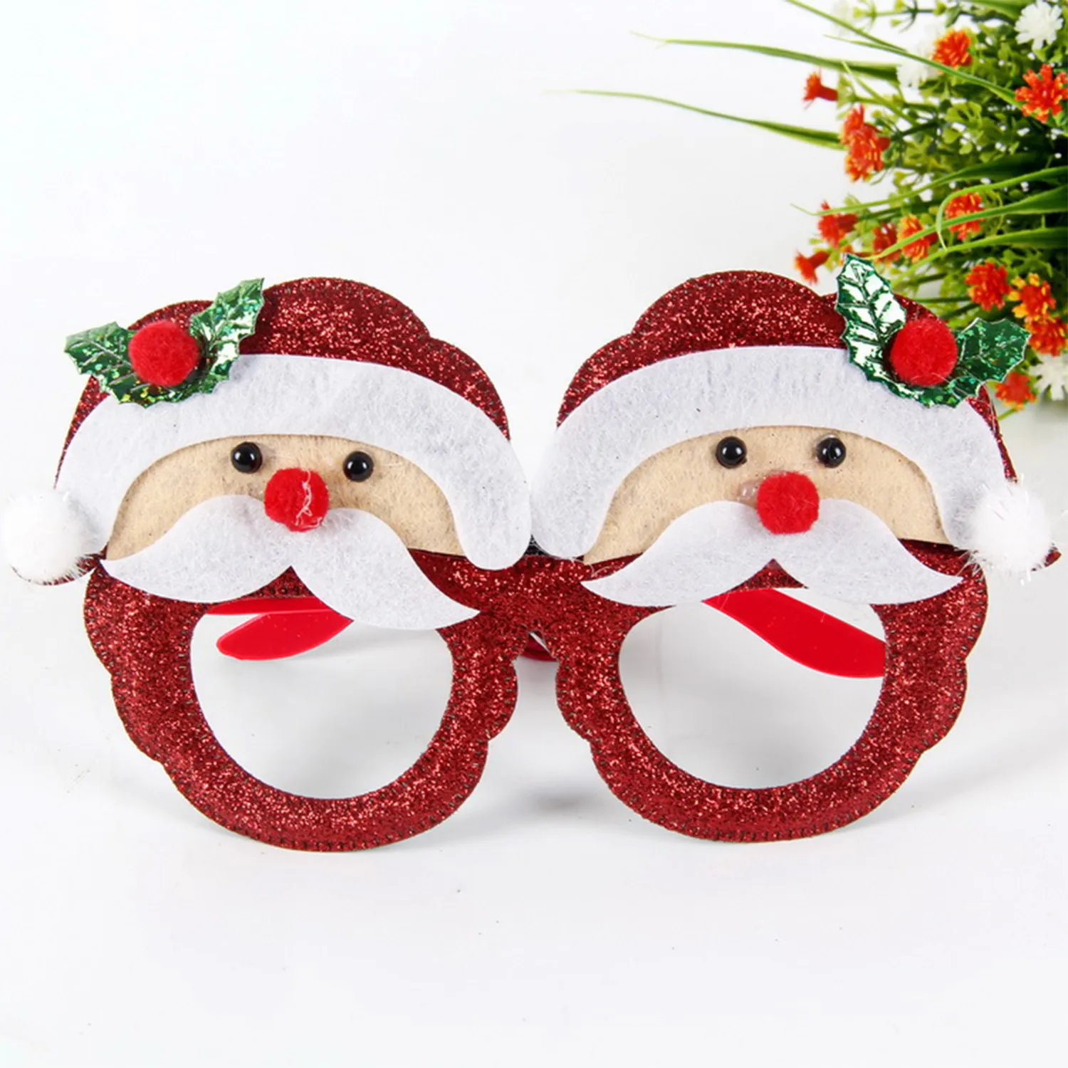 Christmas Party Glasses Glitter Frames 4