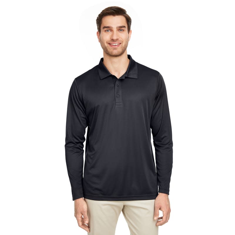 Team 365 Men's Zone Performance Long Sleeve Polo 2