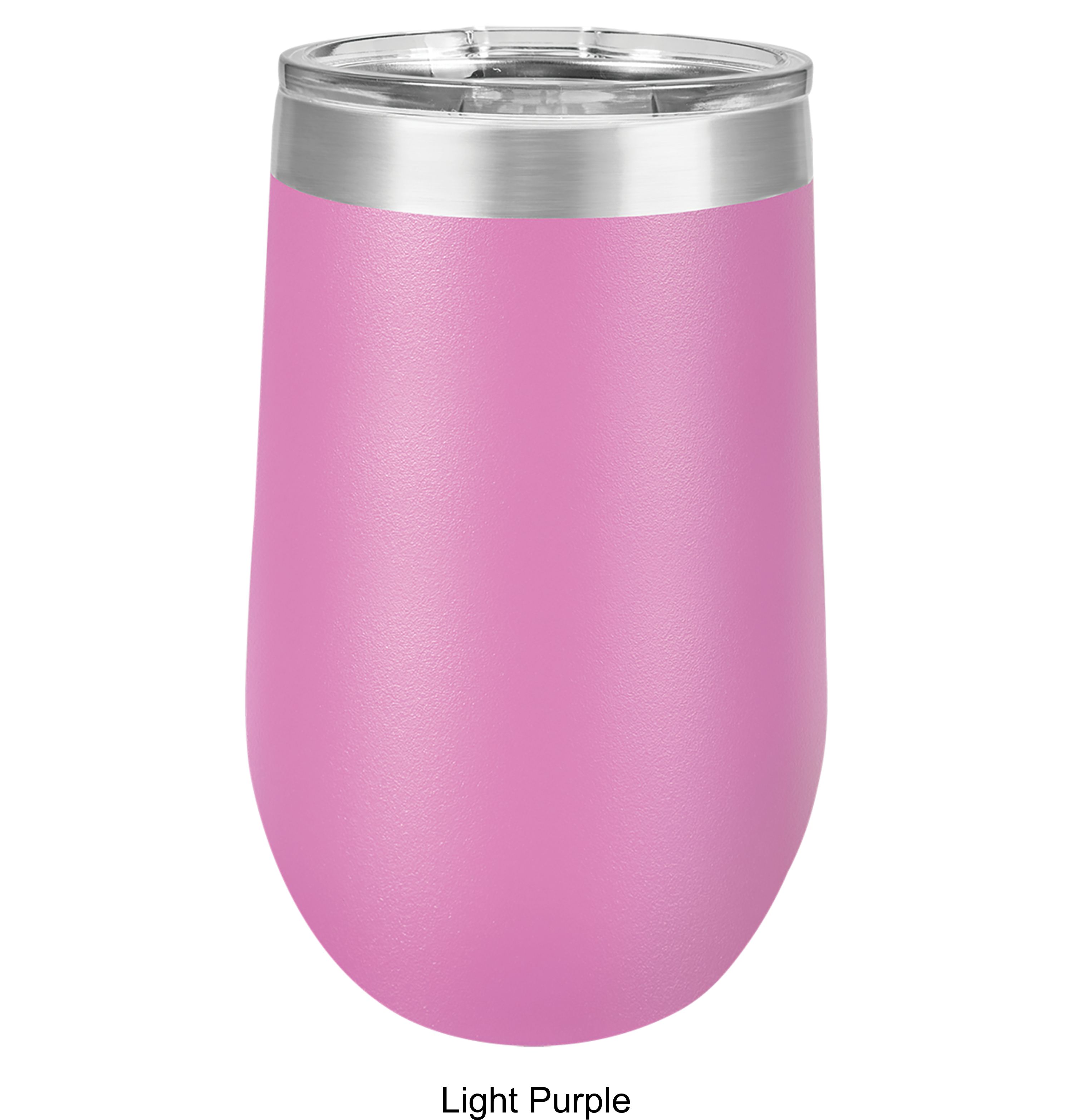 16 Oz. Polar Camel Stemless Wine Glass w/Lid Stainless Steel 14