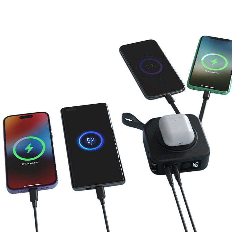 PD 22.5W Fast Charger 10000mAh MagSafe Wireless Power Bank with AU/EU/UK/US Adapters 12