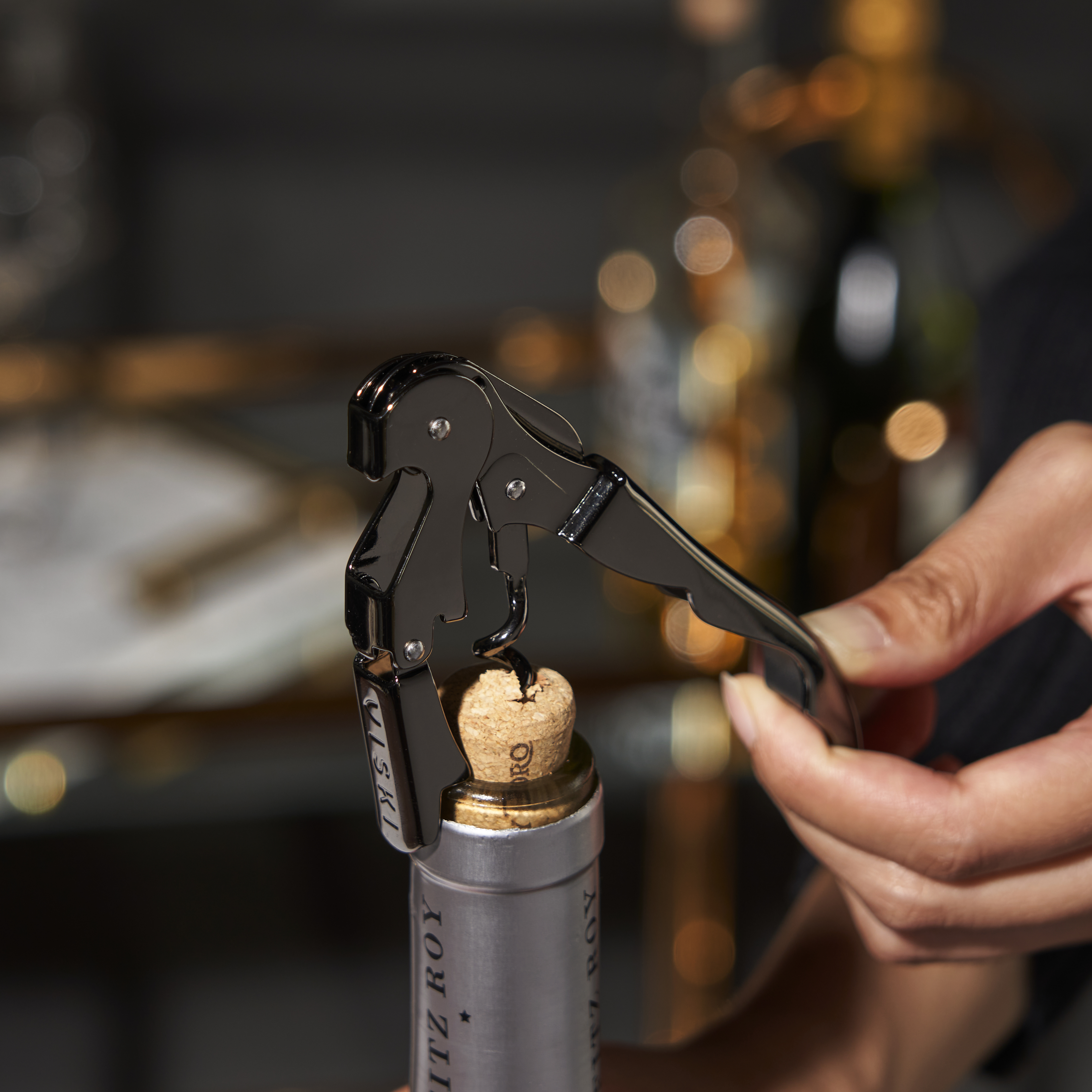 Viski® Signature Double Hinged Corkscrew 2