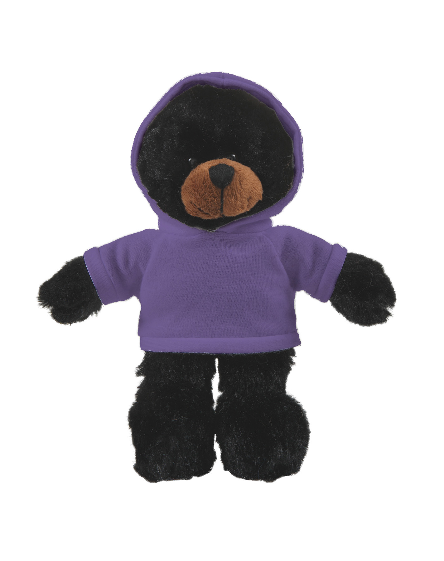 soft plush Black Bear with hoodie 14