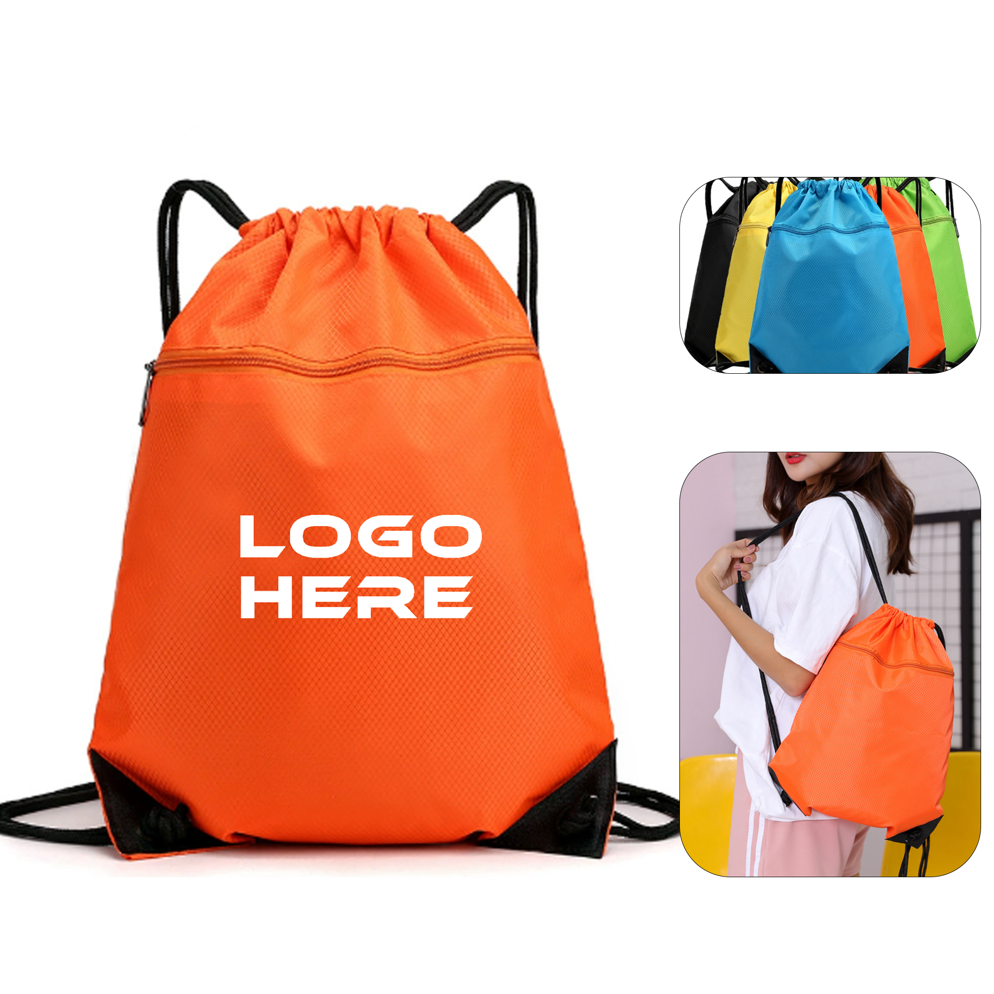 Waterproof Drawstring Sports Backpack 2