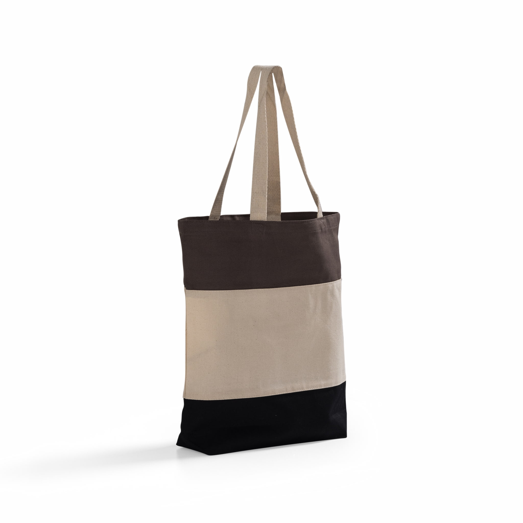 Tri-Color Canvas Tote Bag 22