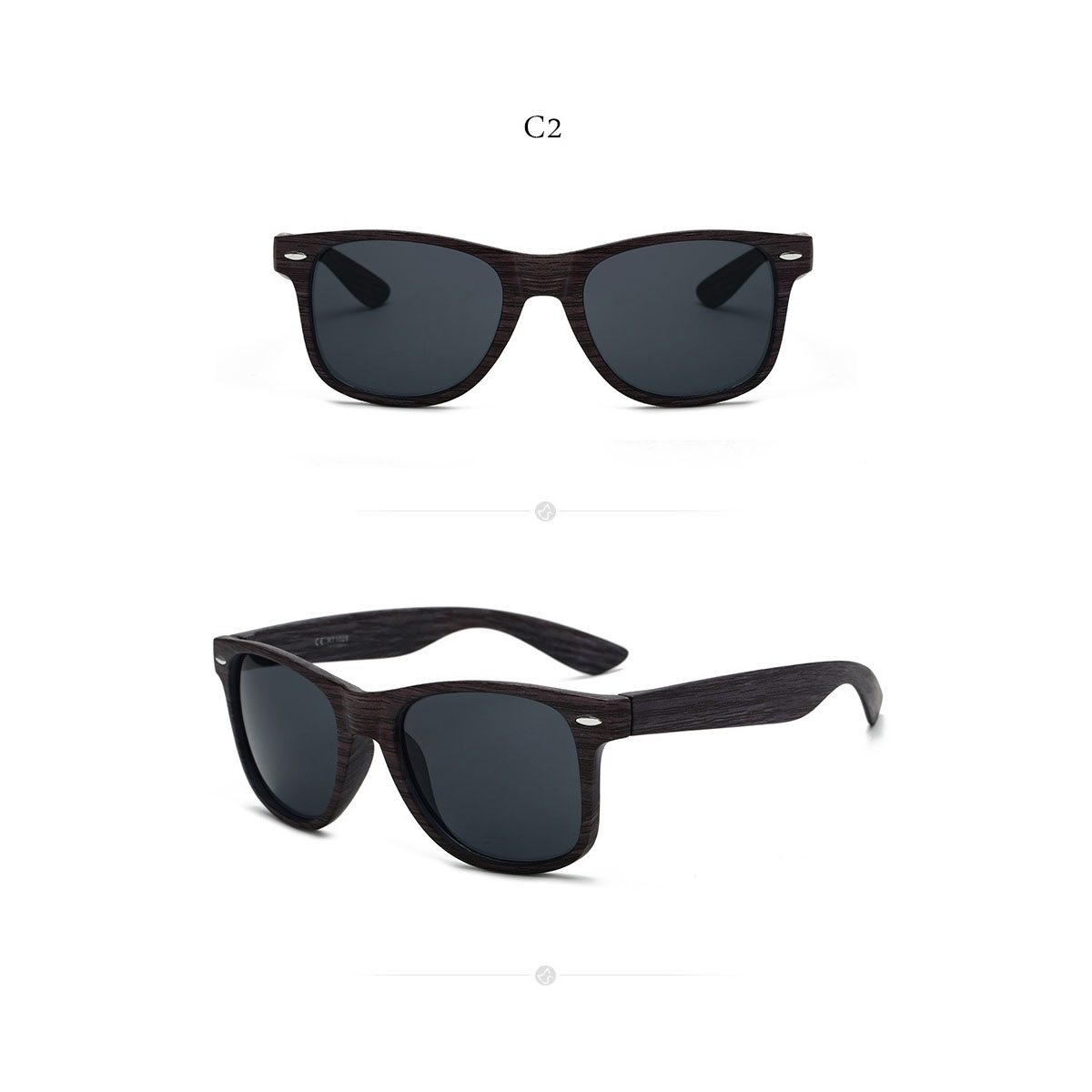 Retro Faux Wood Sunglasses 6
