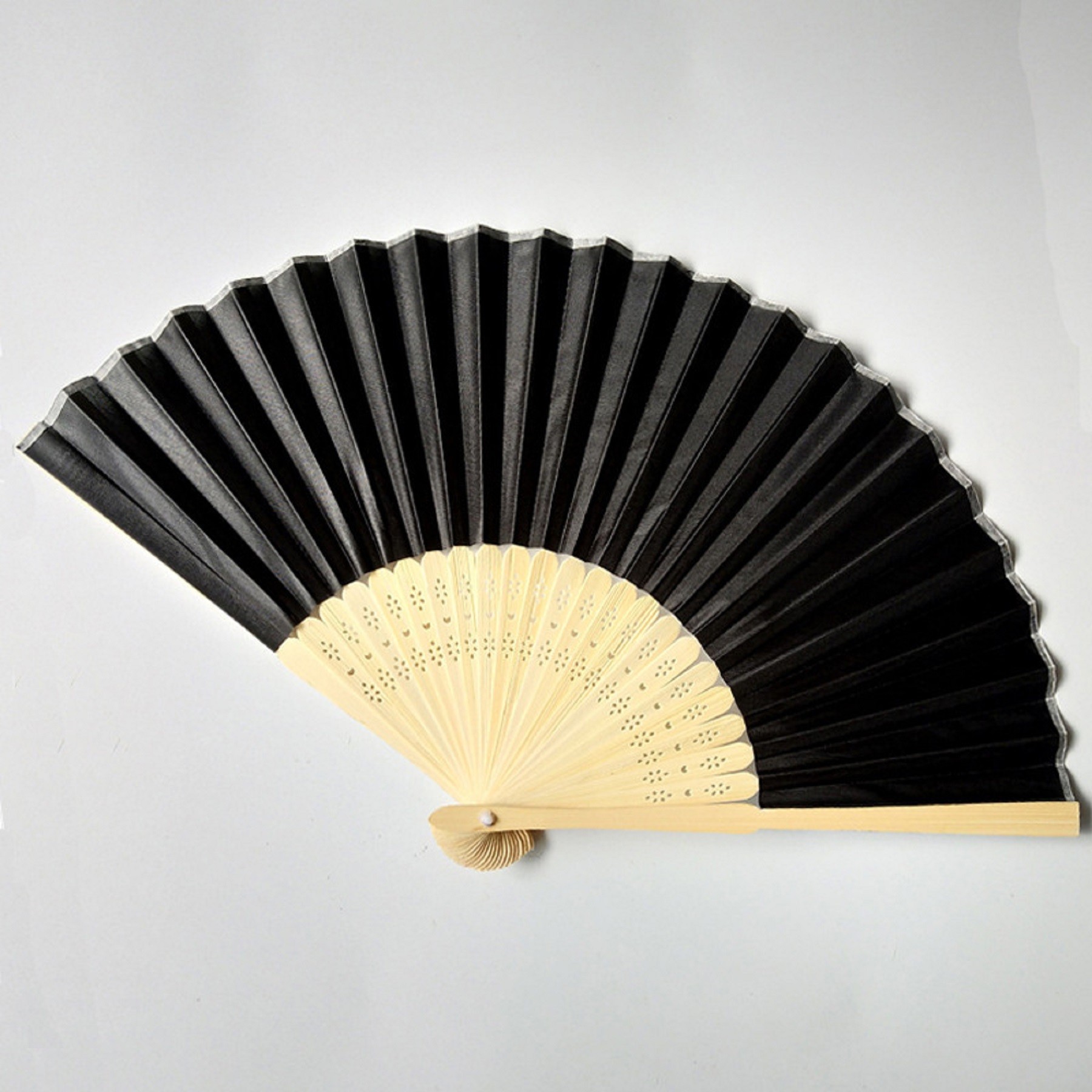Full Color Folding Bamboo Paper Hand Fan 10