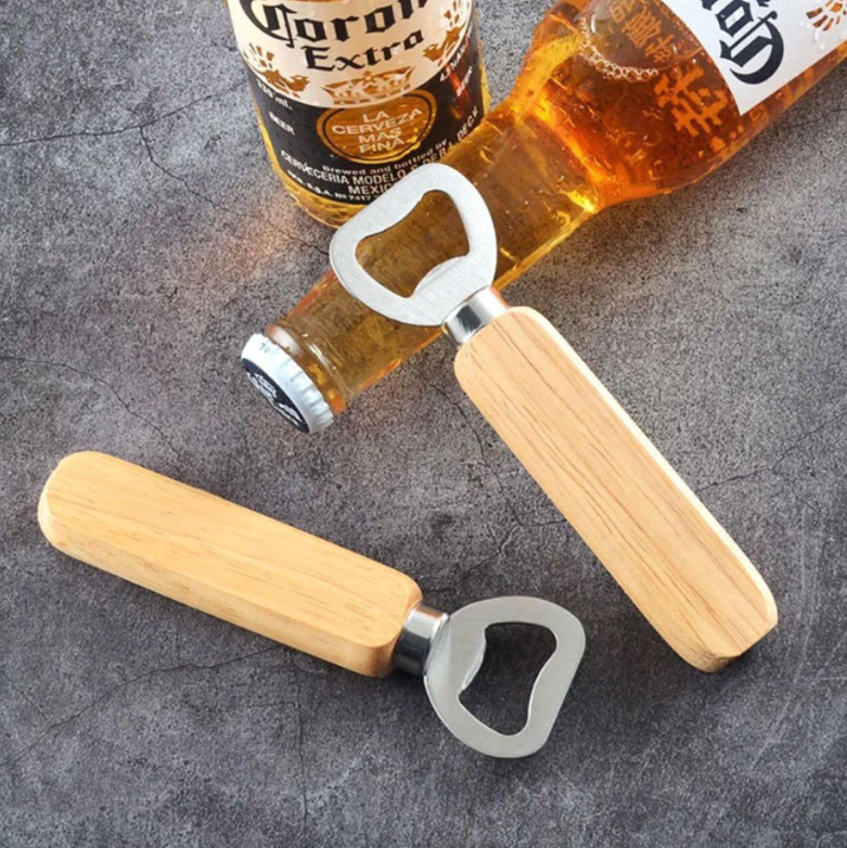 Wooden Handle Style Bottle Opener 2