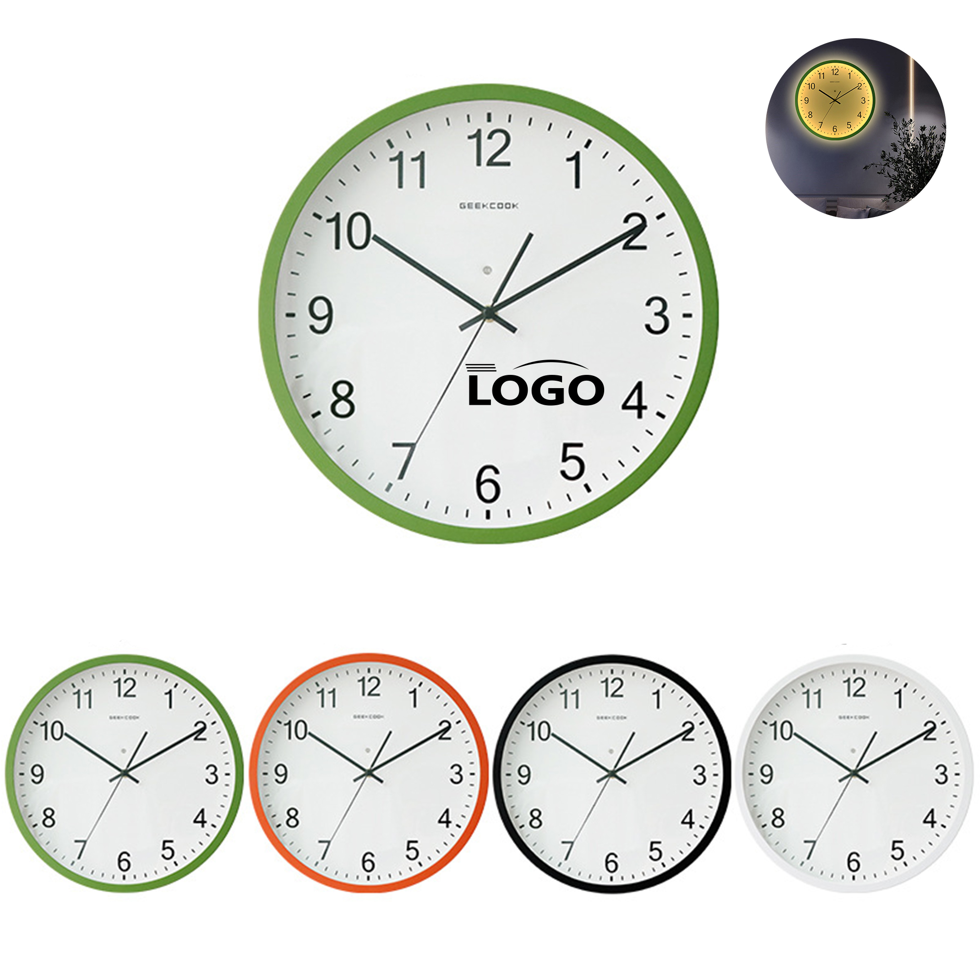 Smart LED Sound-Control Wall Clock 2