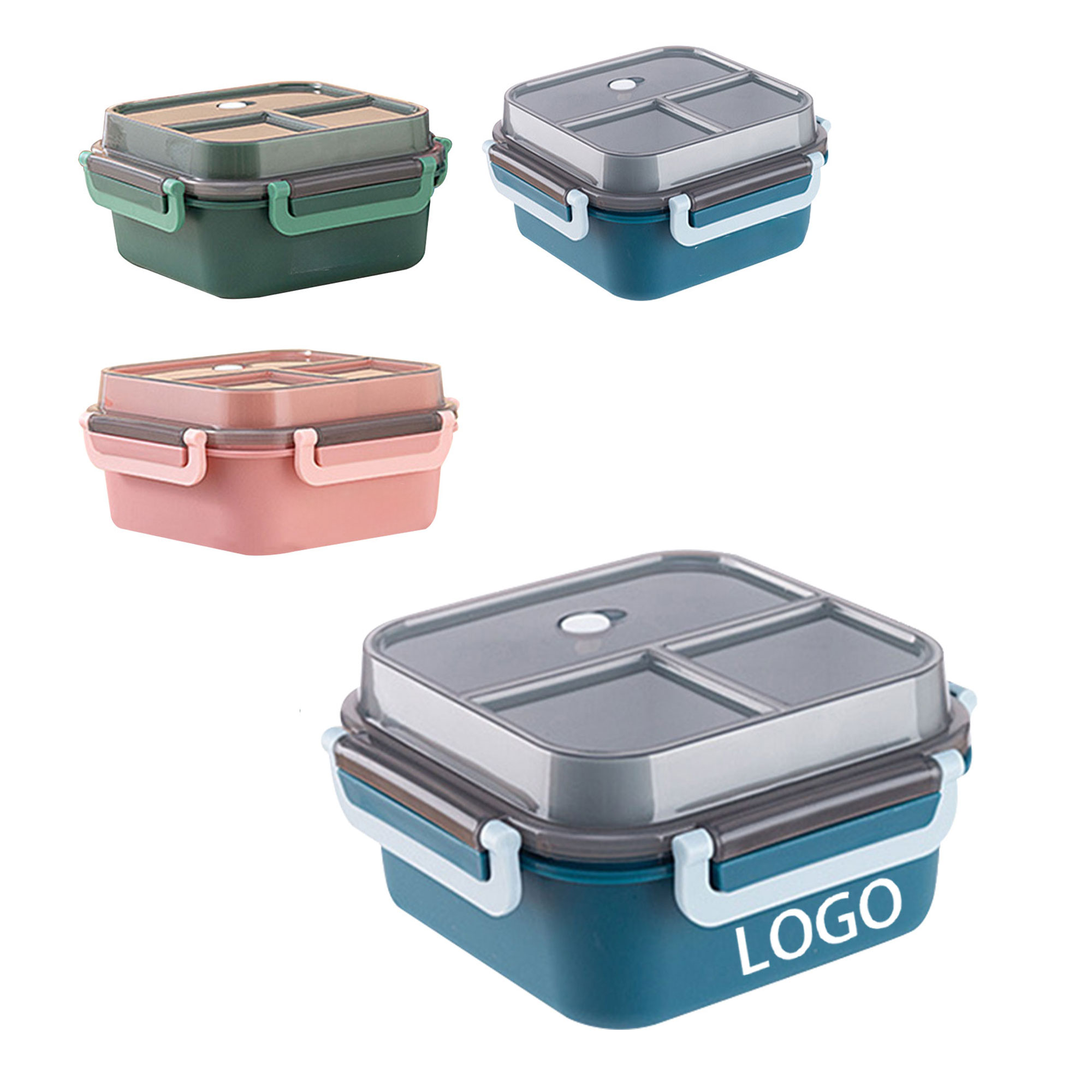 Square Two - Tier Plastic Food Container 3