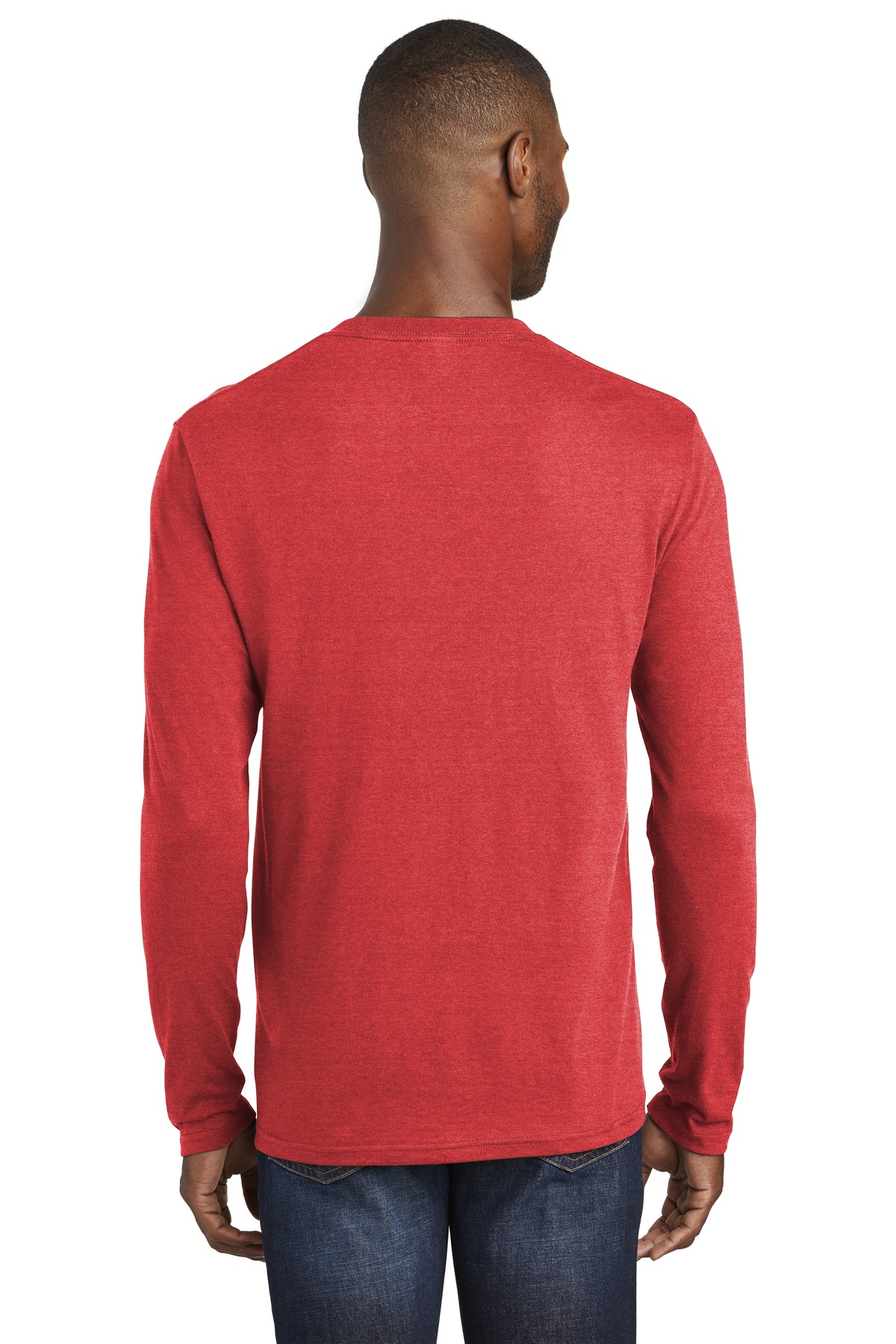 Port & Co Long Sleeve Fan Favorite Blend Tee. PC455LS 8