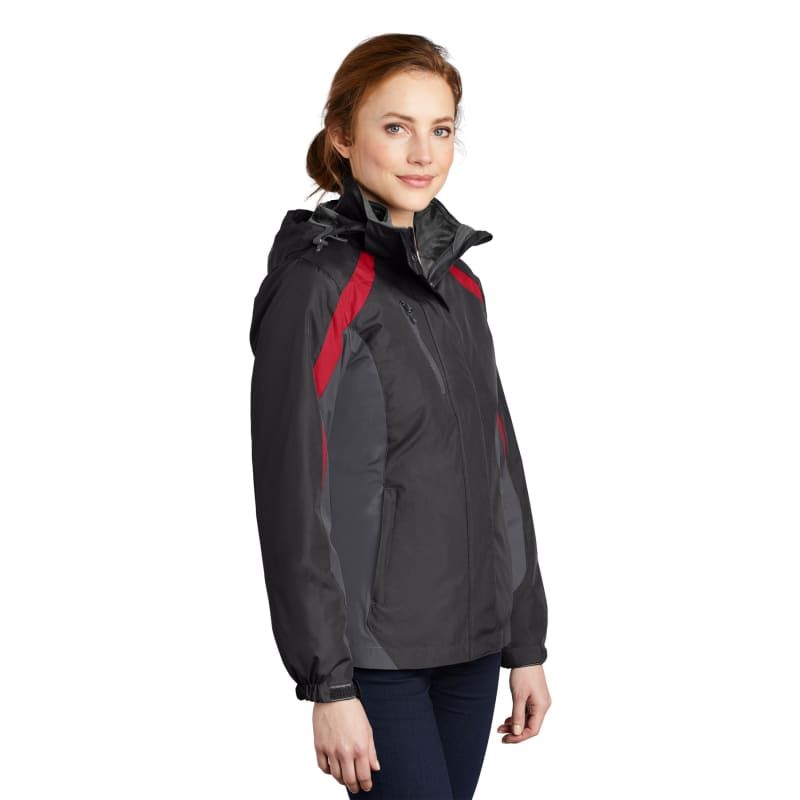 Port Authority Women's Colorblock 3-in-1 Jacket. 11