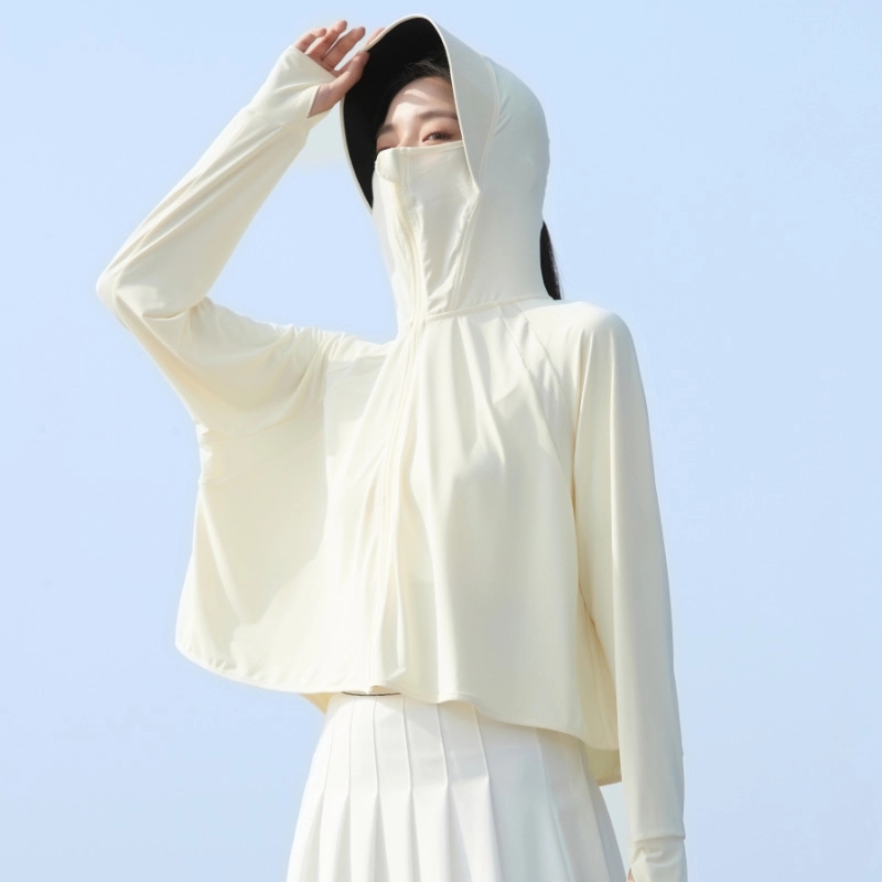 Sun Protection Jacket Hoodie Cooling Shirt with Face Mask 3