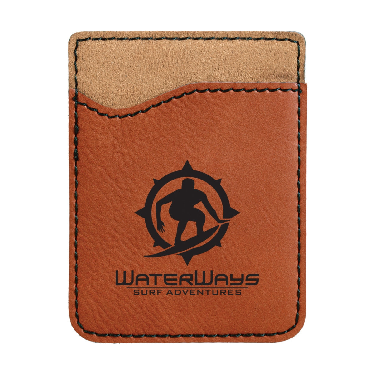 Laser Engraved Leatherette Phone Wallet (2.375"x3.125") 3