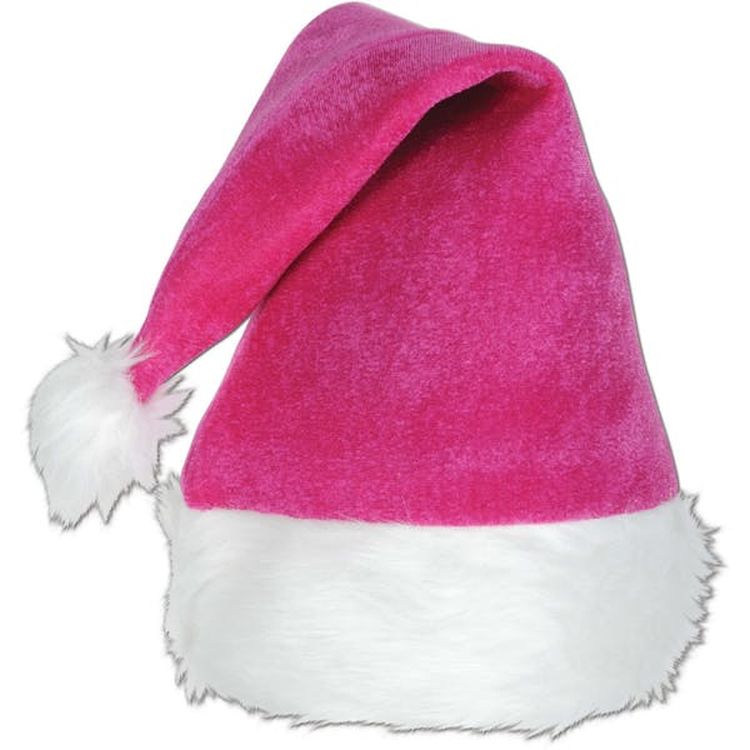 Velvet Santa Hats - Pink 2