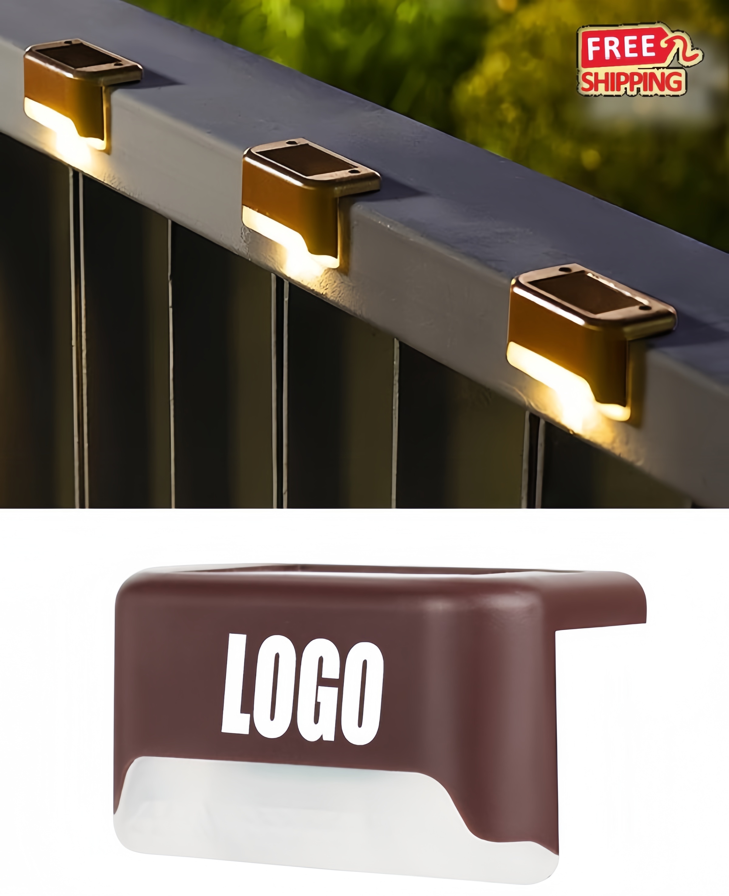 Solar LED Deck Light Waterproof 2