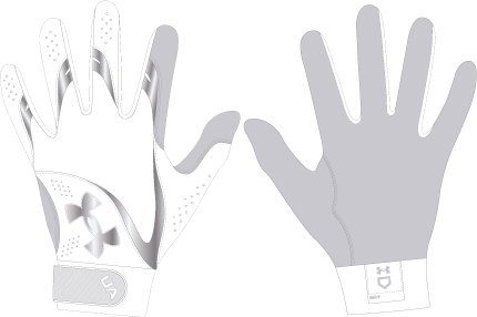Women's UA Radar Batting Gloves 6
