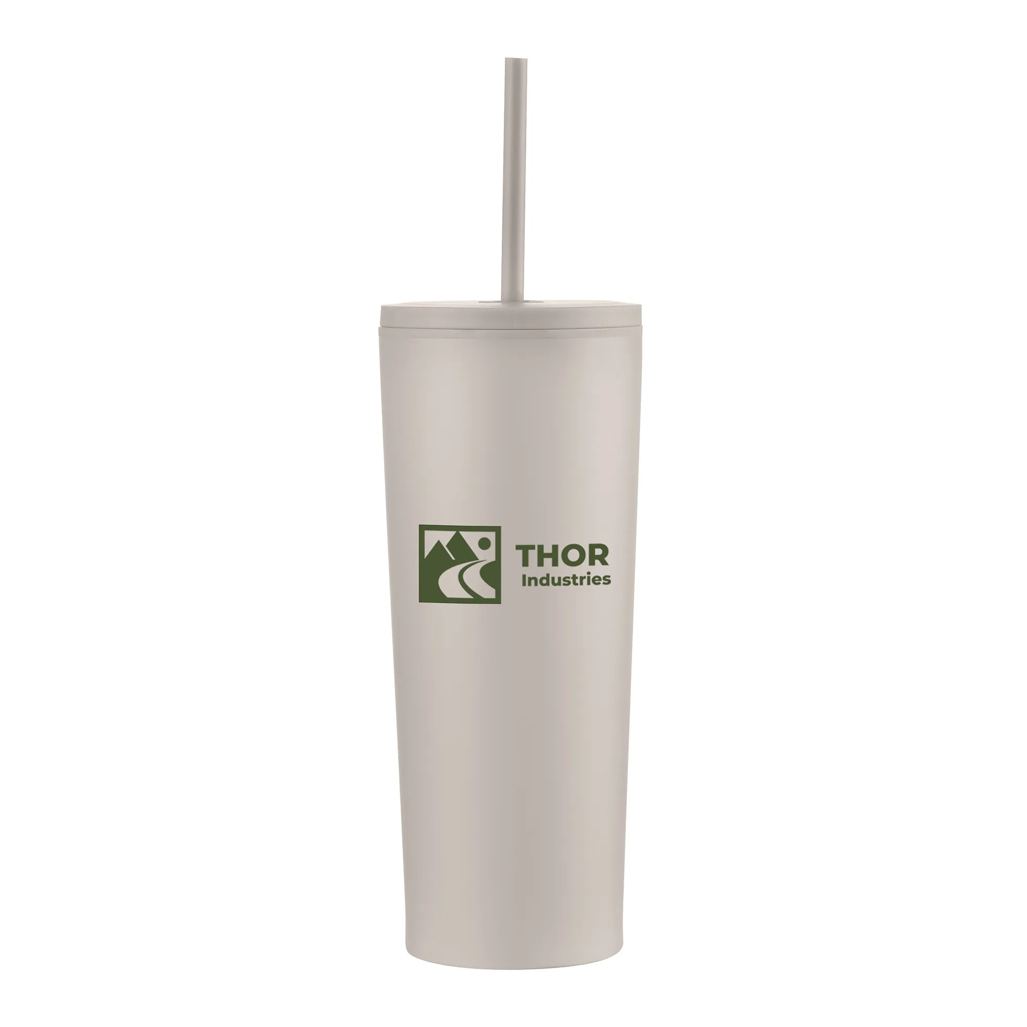 24oz. Double Wall SS / PP Mug with Straw 19