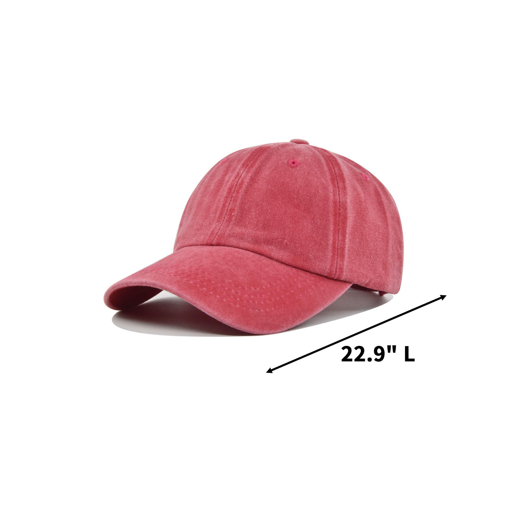 Cotton Adjustable Baseball Cap With Metal Buckle 3