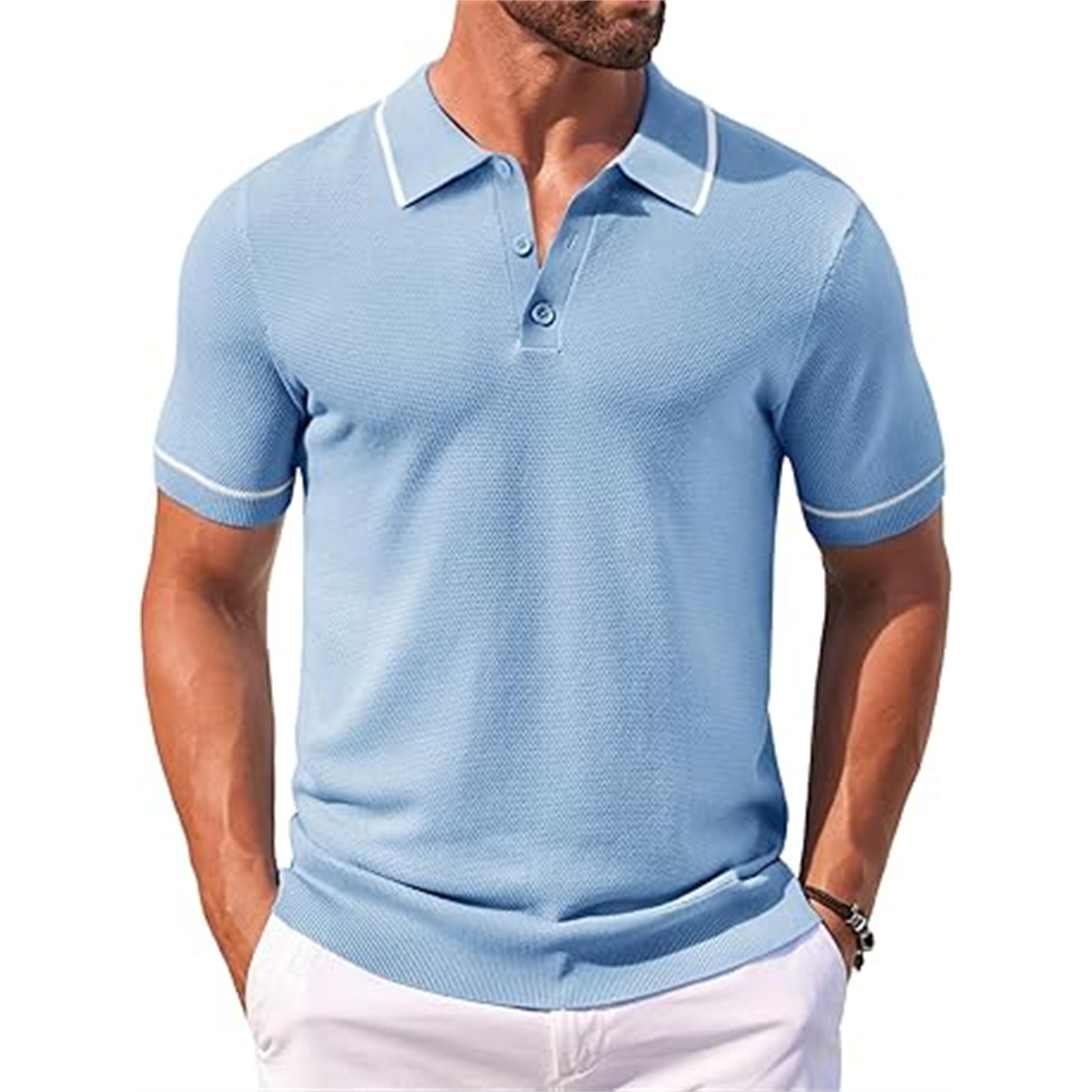 Men's Knit Golf Polo Shirt 4
