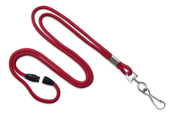 1/8" Round Braid Lanyard with Breakaway (J-Hook) 13