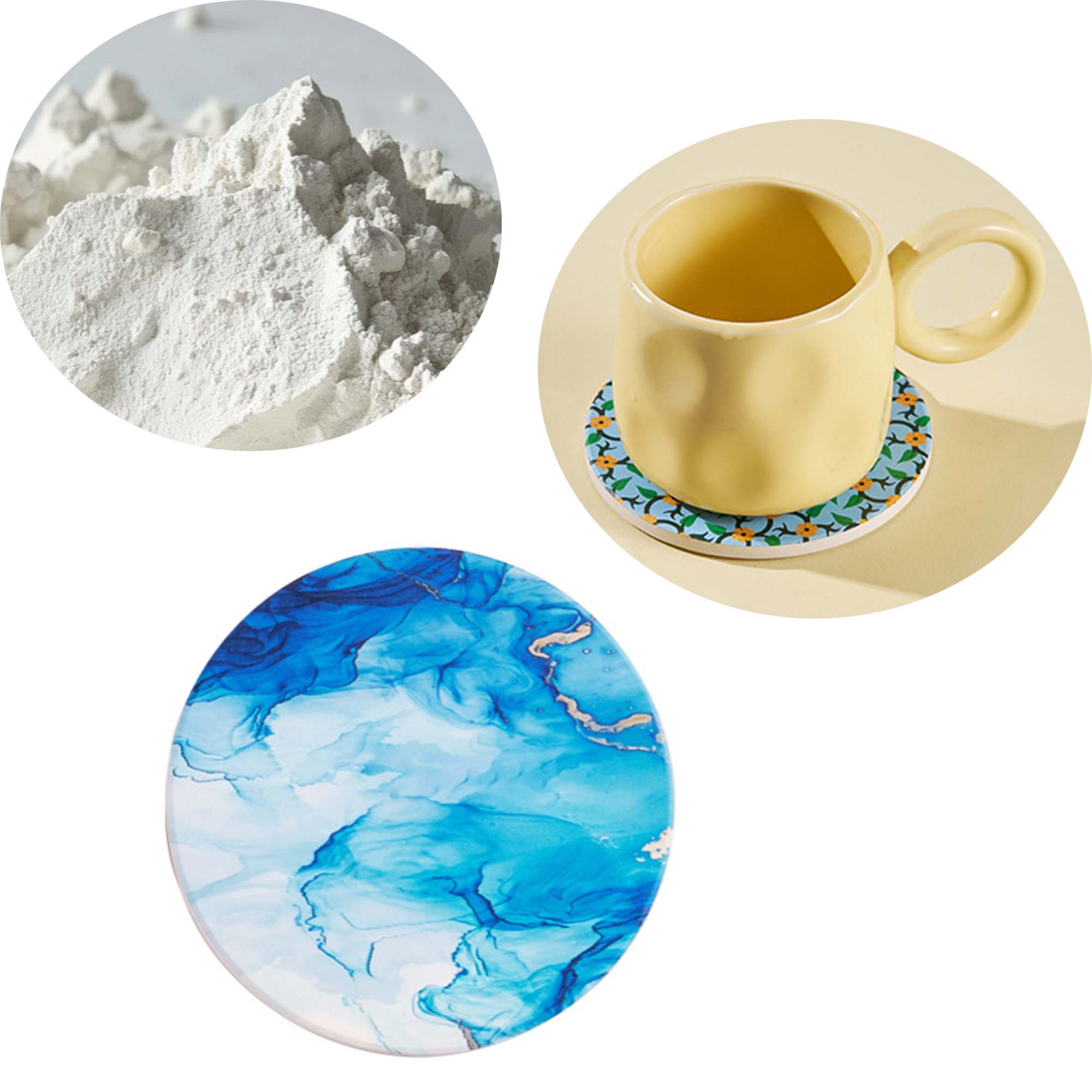 Round Diatomaceous Earth Coasters 2