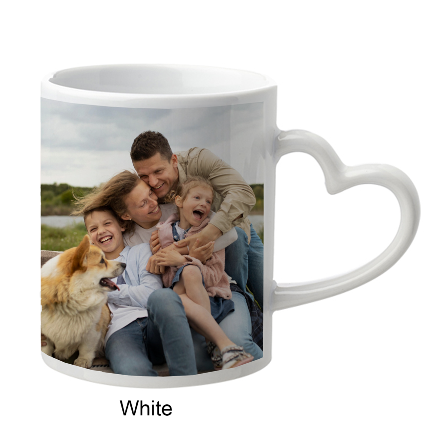 11 oz. Full Color Heart Handle Mug 3
