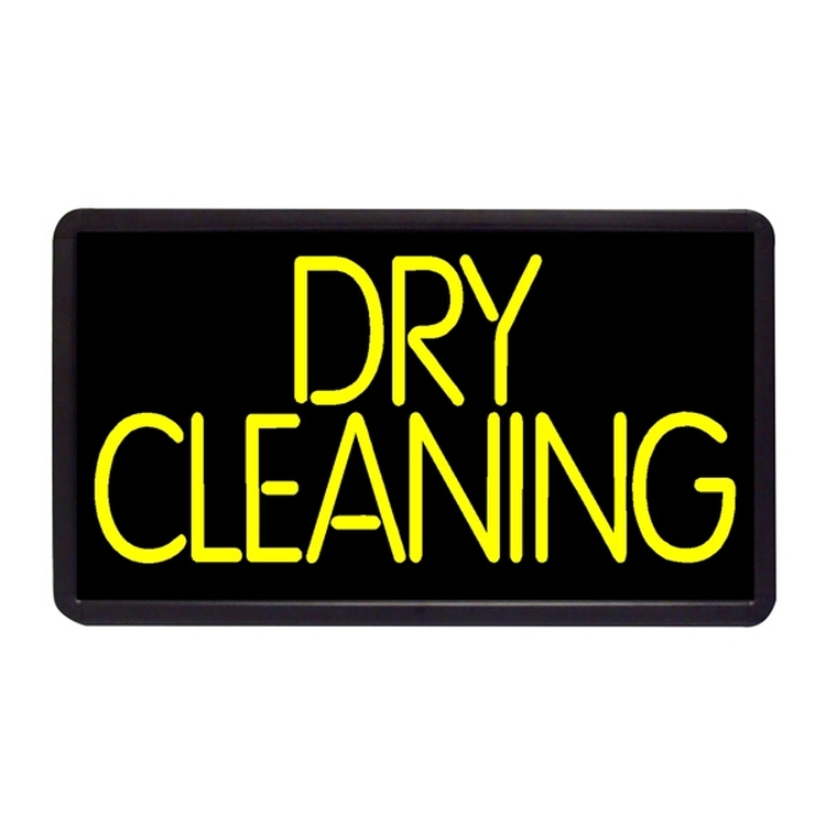 Dry Cleaning 13" x 24" Simulated Neon Sign