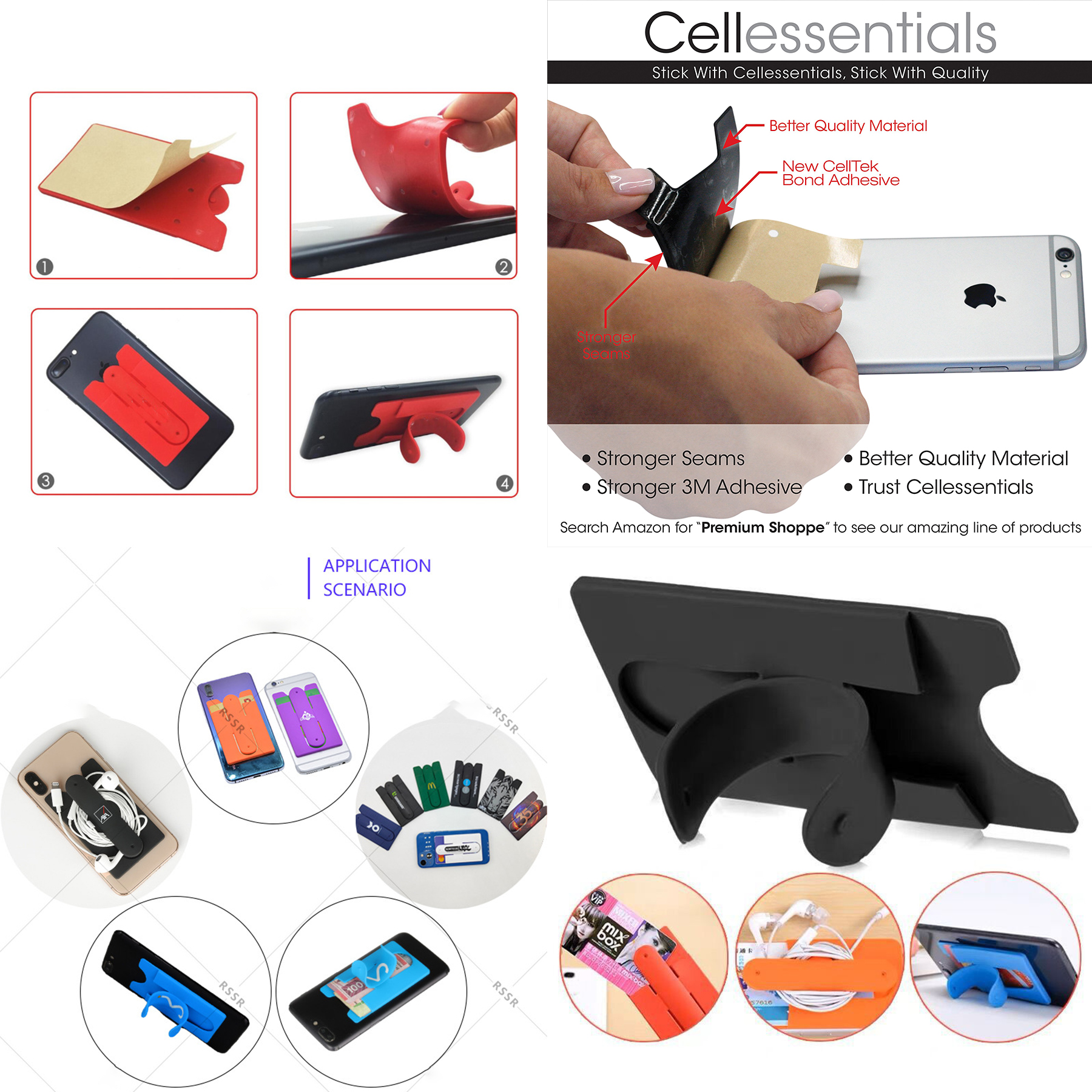 Cell Phone Wallet with Stand