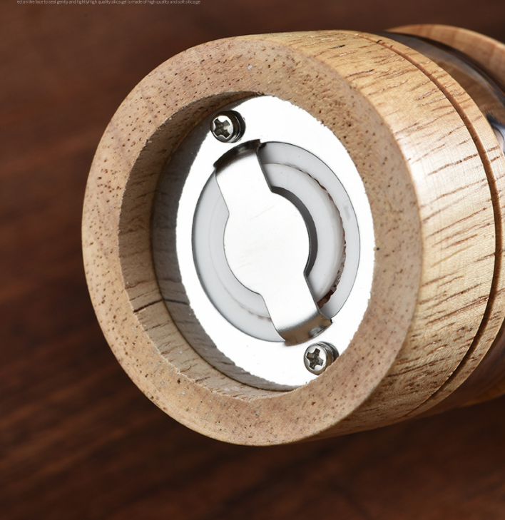 Custom 6.5 inch  tall Wooden Pepper or Salt Mill 1