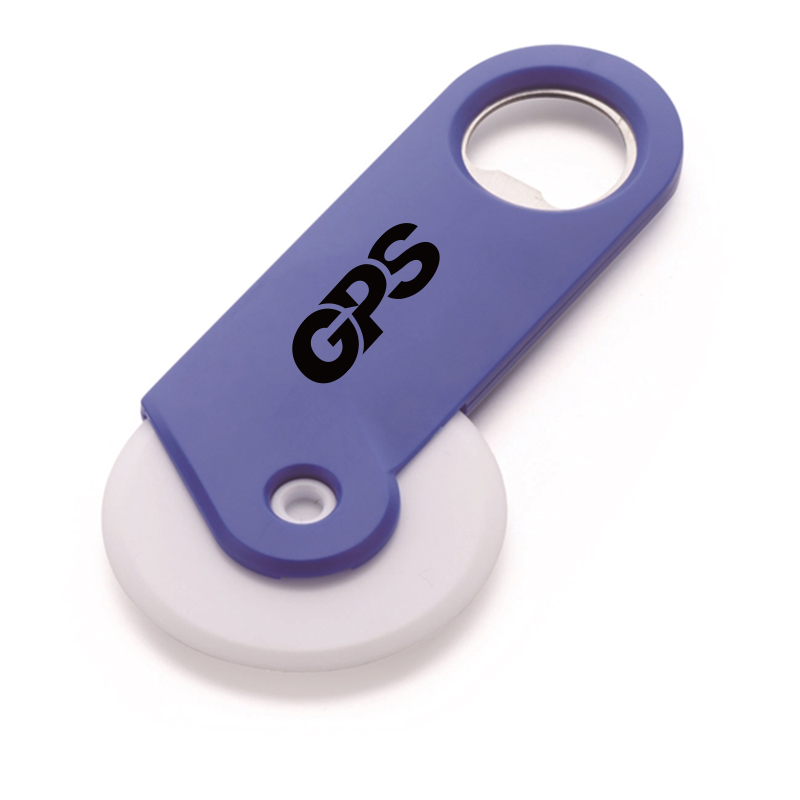 5 1/4 " Pizza Cutter with Bottle Opener 3