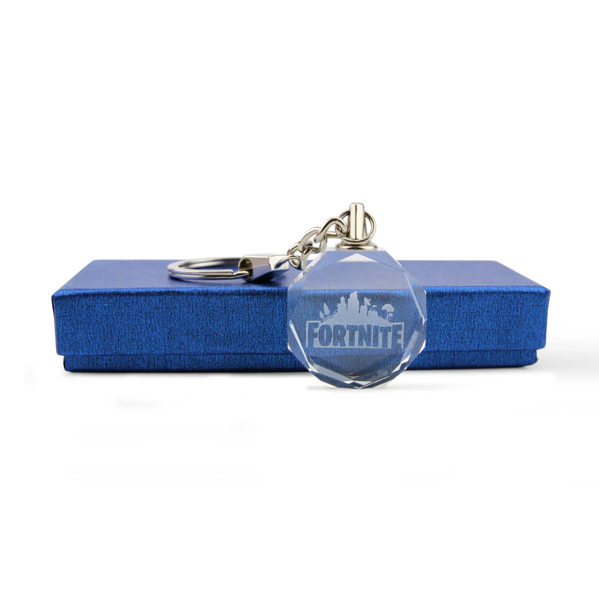 Crystal Circular Beveled Keychain 5