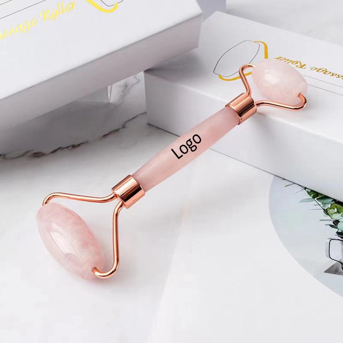 Rose Quartz Facial Jade Roller 1