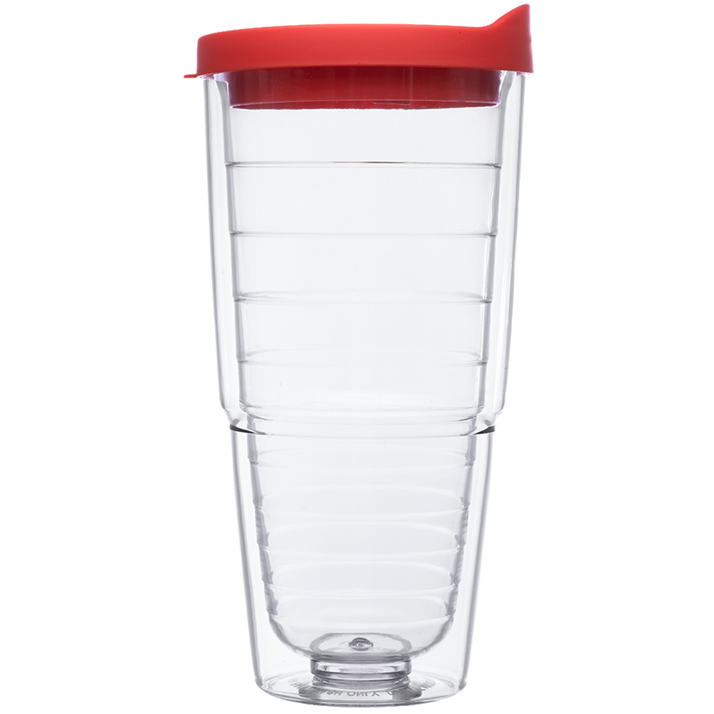24 oz. Double Wall Solid Clear Orbit  Acrylic Tumblers 6