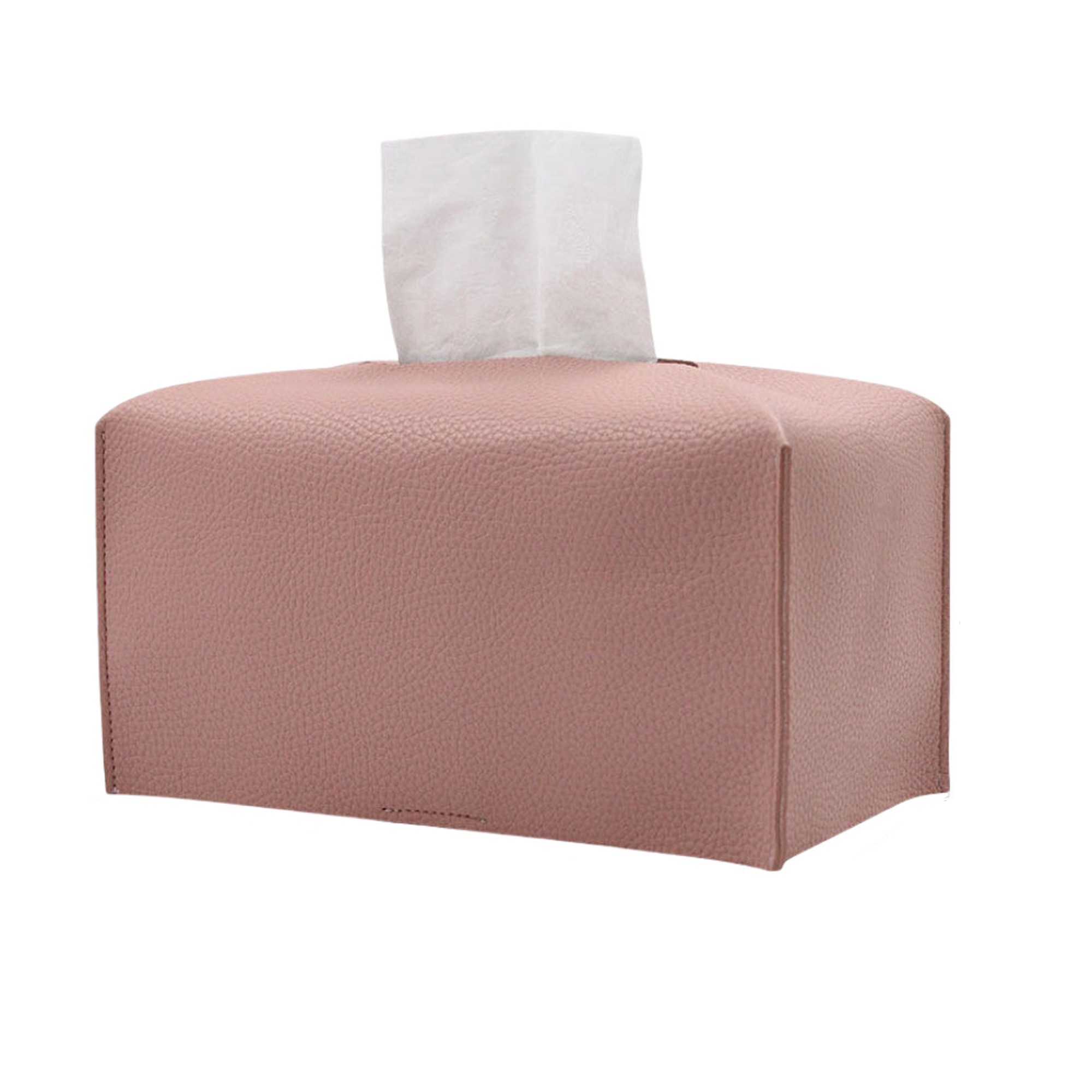 PU Tissue Box Cover 9.44" Length x 4.92" Width x 4.92" Height 1