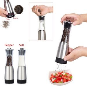 Press Salt Mill Or Pepper Grinder With Adjustable Grind Level 3