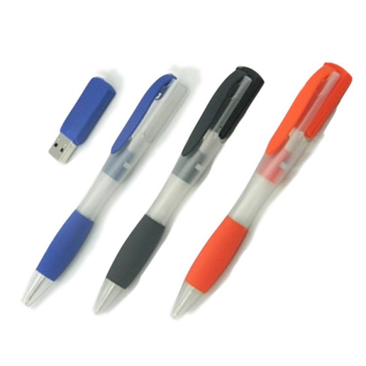 Plastic Ballpoint Pen USB Flash Drive 4