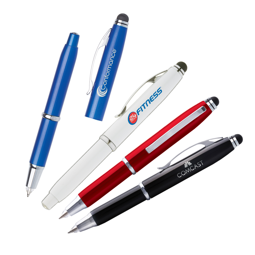 LED Light+Stylus Metal Ballpoint